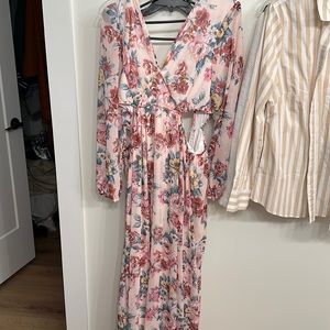Charlotte Russe Cut Out Floral Maxi Dress